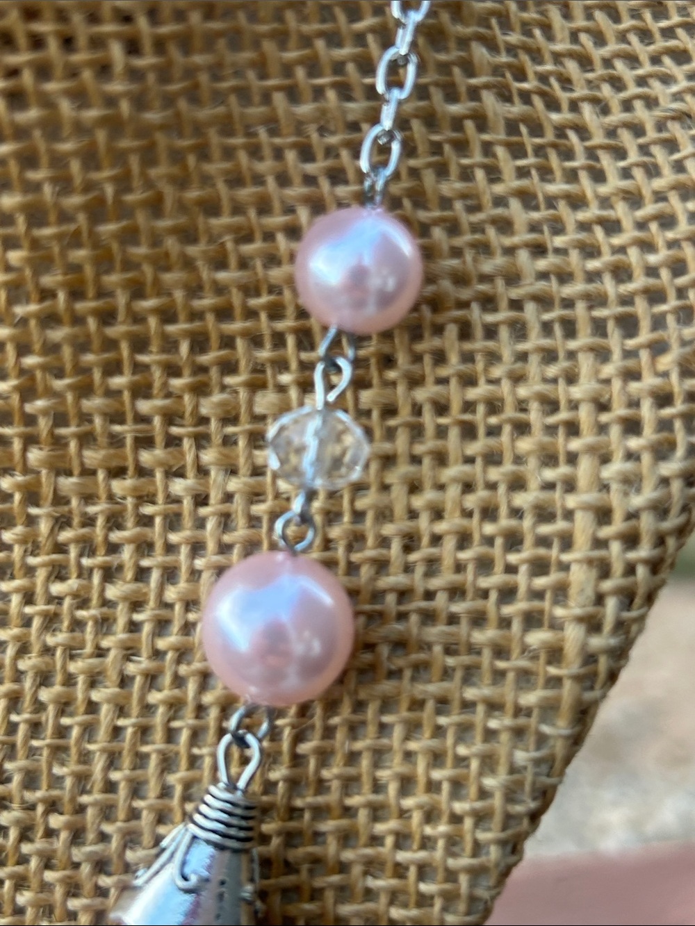 Paparazzi ONE WOMAN SHOW Pink Pearl Multi-Strand Necklace - Picture 4 of 8